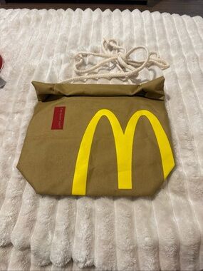 McDonald's Brown Messenger Bag with Yellow Logo